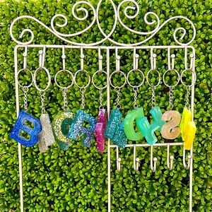 Handmade Monogram Keychain